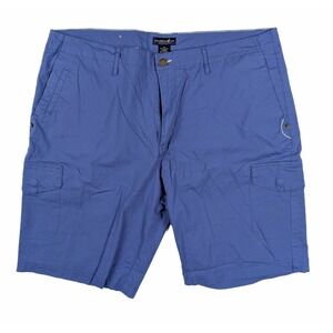 Caribbean Joe‎ Island Supply Royal Blue High Rise Cargo Shorts Men's Size 38